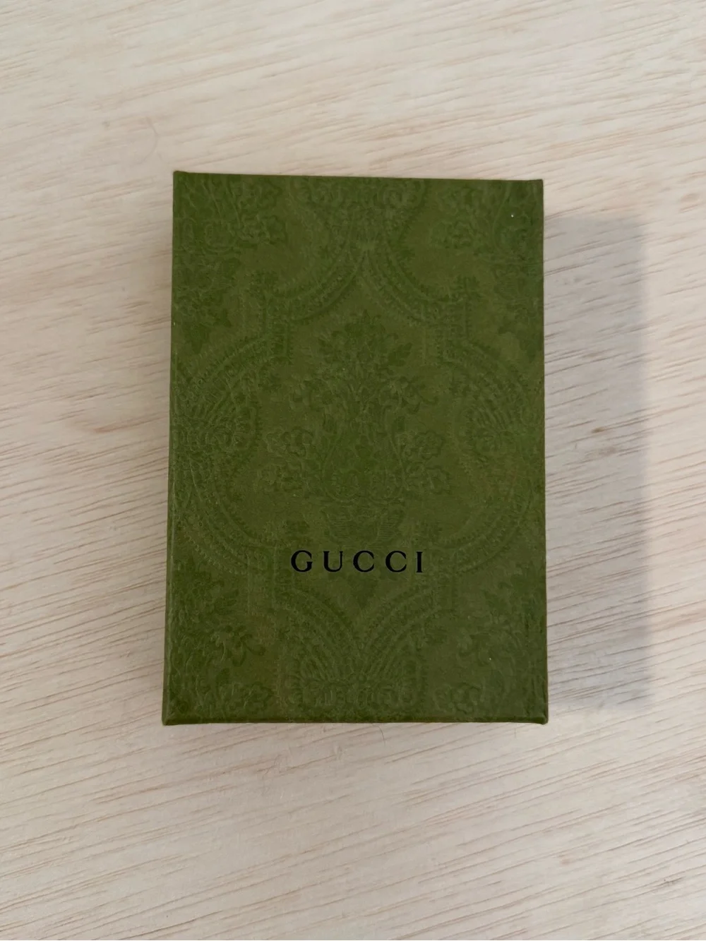 Gucci Green Textured Logo Box